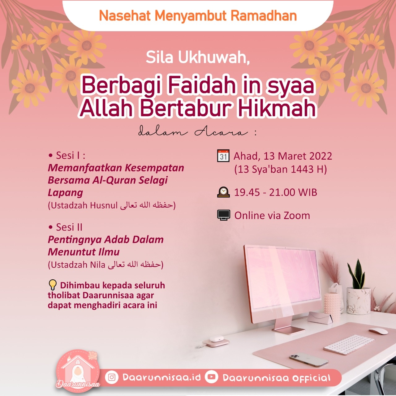 Sila Ukhuwah daarunnisaa